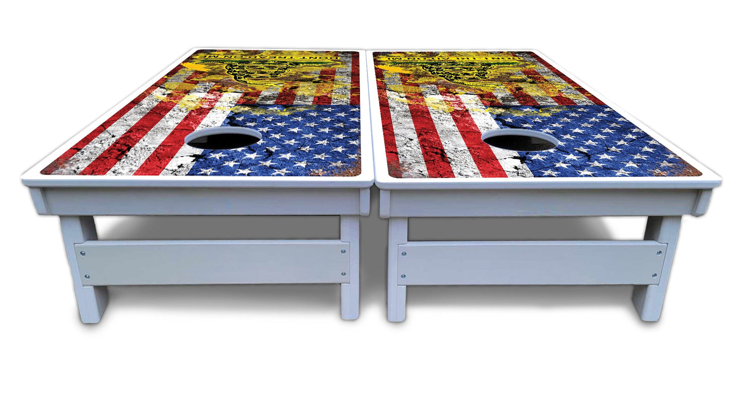 DTOM Flag 1 Cornhole Boards - All Weather Series