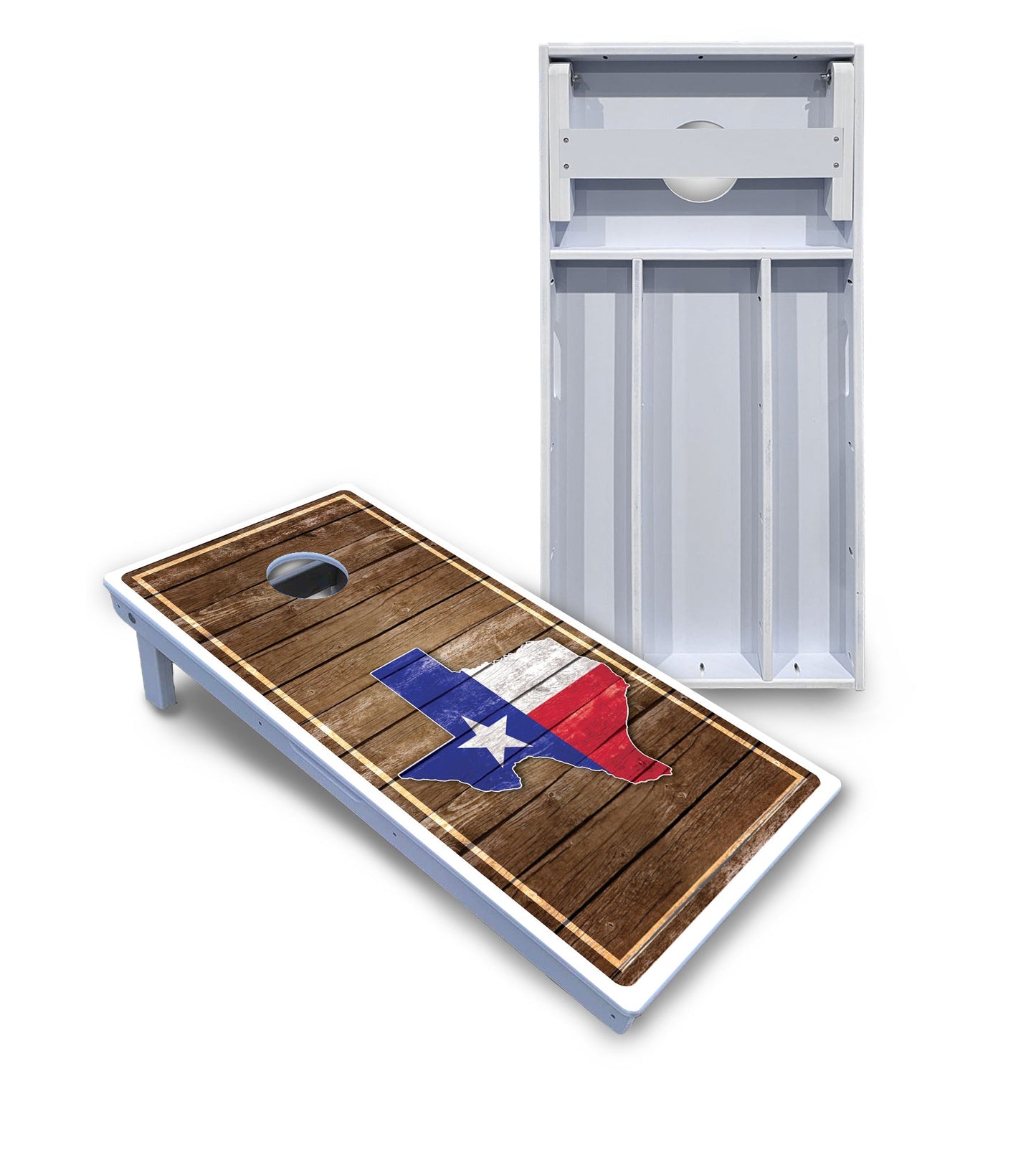 Texas Wood Slats Cornhole Boards - All Weather Series