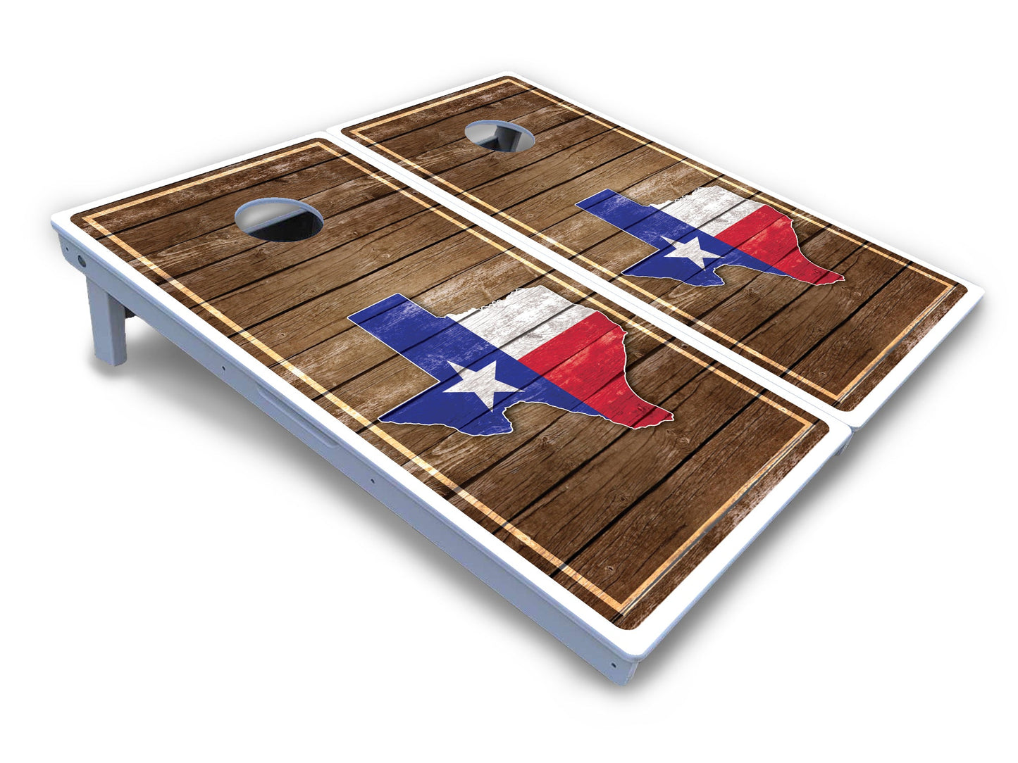 Texas Wood Slats Cornhole Boards - All Weather Series