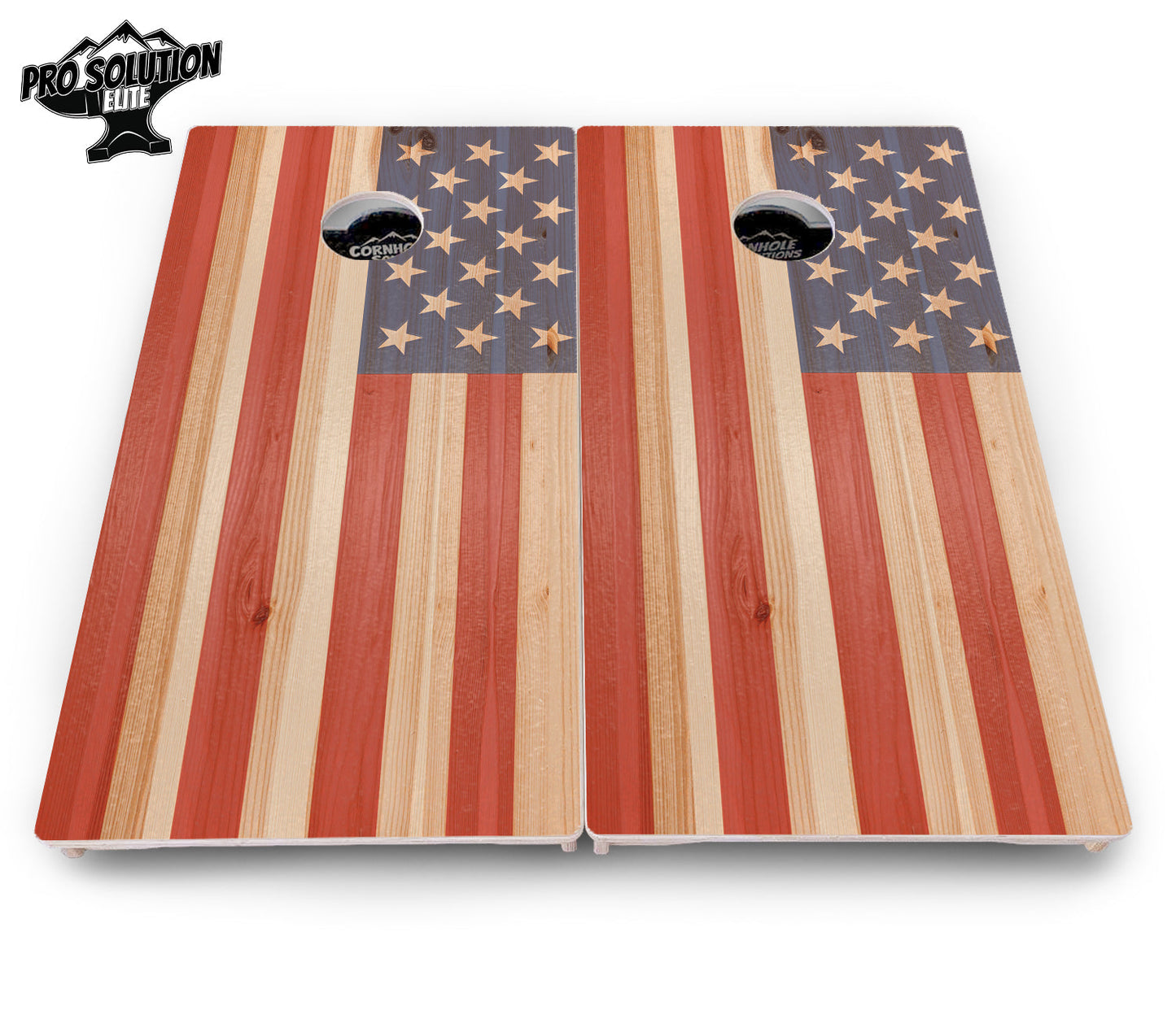 Faded Texas & American Flag Cornhole Boards - Pro Solution Elite Series