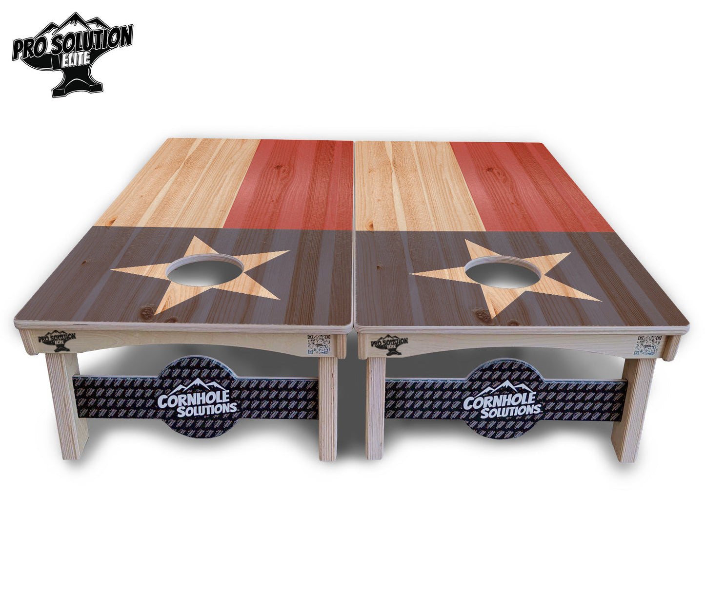 Faded Texas & American Flag Cornhole Boards - Pro Solution Elite Series