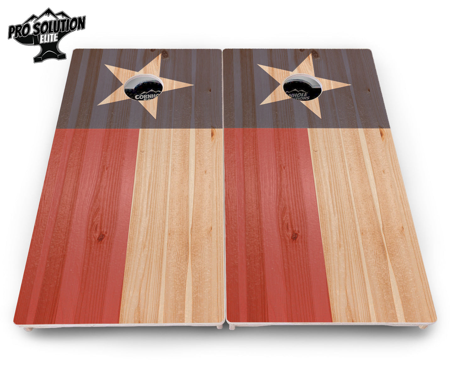 Faded Texas & American Flag Cornhole Boards - Pro Solution Elite Series