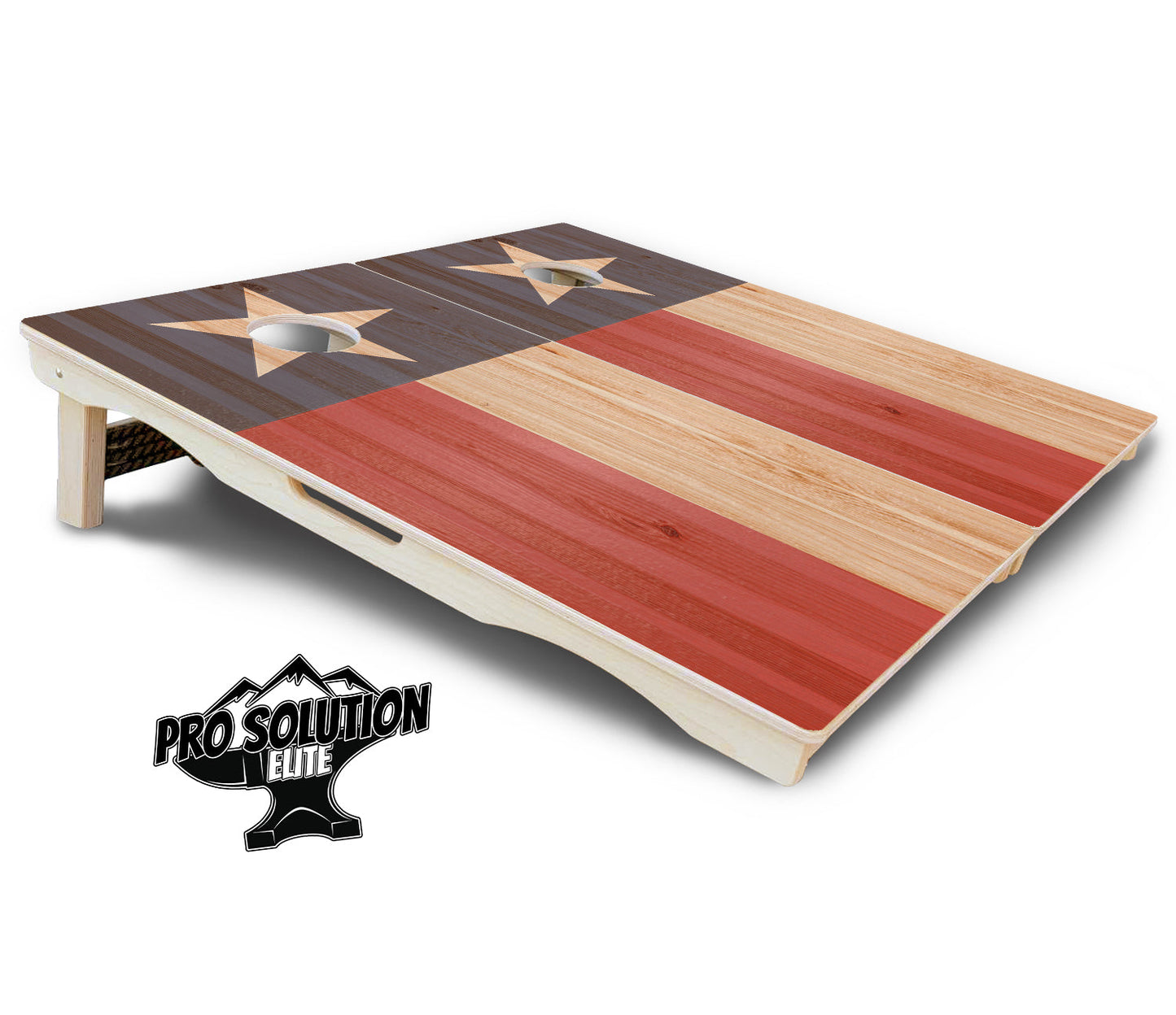 Faded Texas & American Flag Cornhole Boards - Pro Solution Elite Series