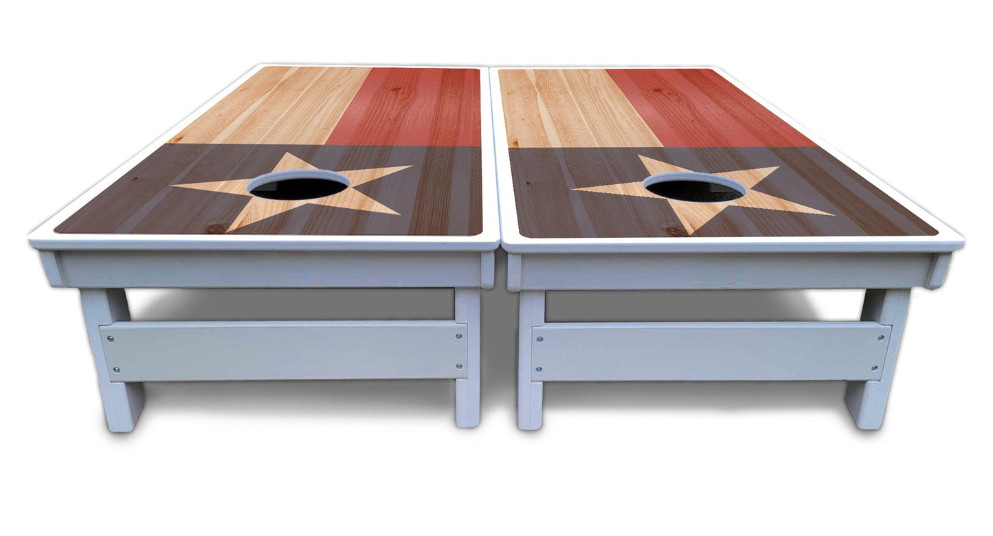 Faded Texas & American Cornhole Boards - All Weather Series
