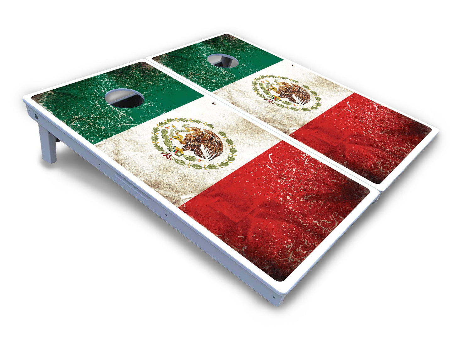Mexico Flag Cornhole Boards - All Weather Series