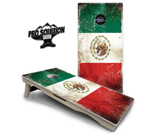 Cornhole Boards - Pro Solution Elite Series - Mexico Flag