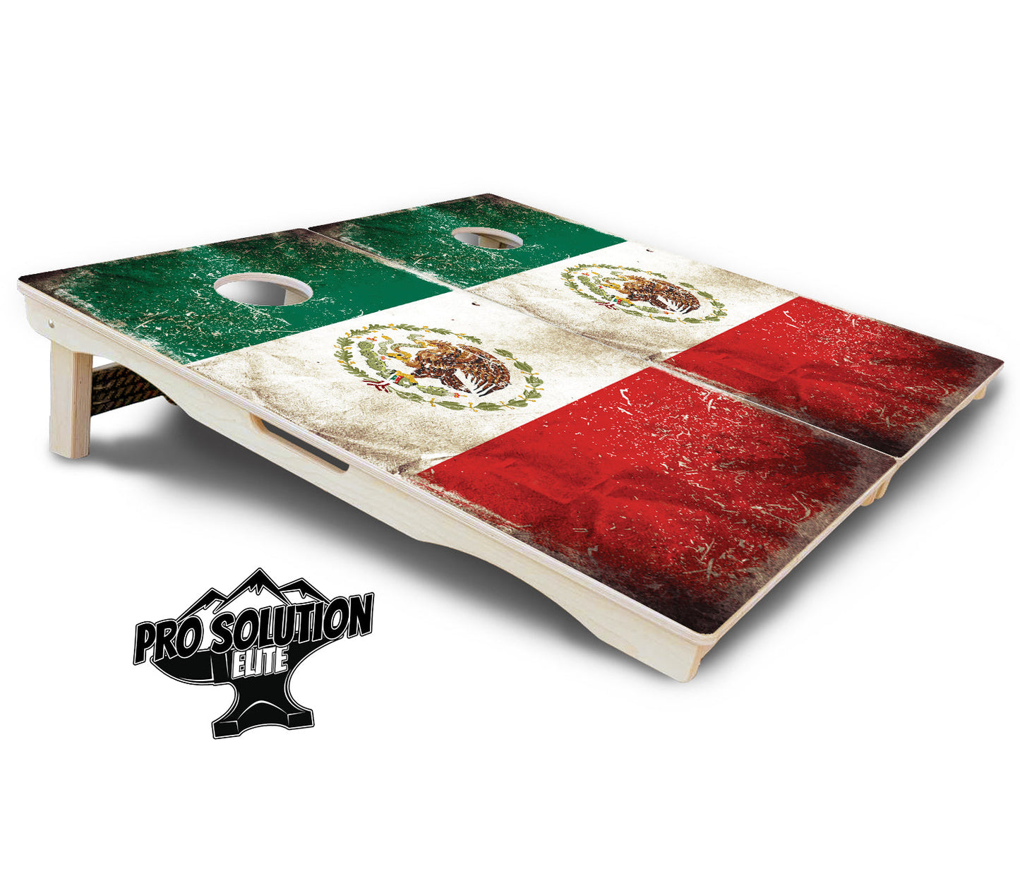 Mexico Flag Cornhole Boards - Pro Solution Elite Series