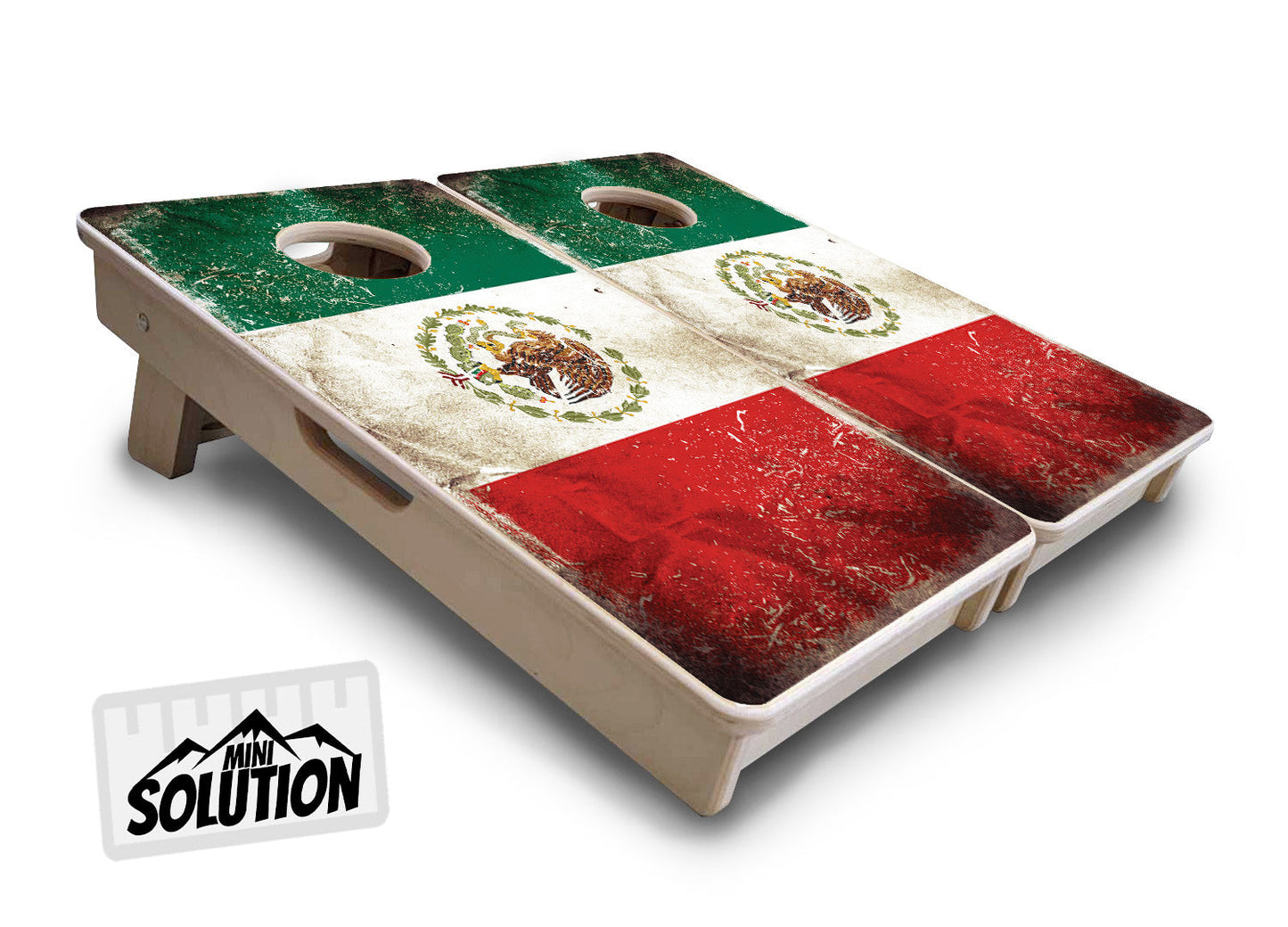 Mexico Flag - Mini or Vacation Size Cornhole Boards