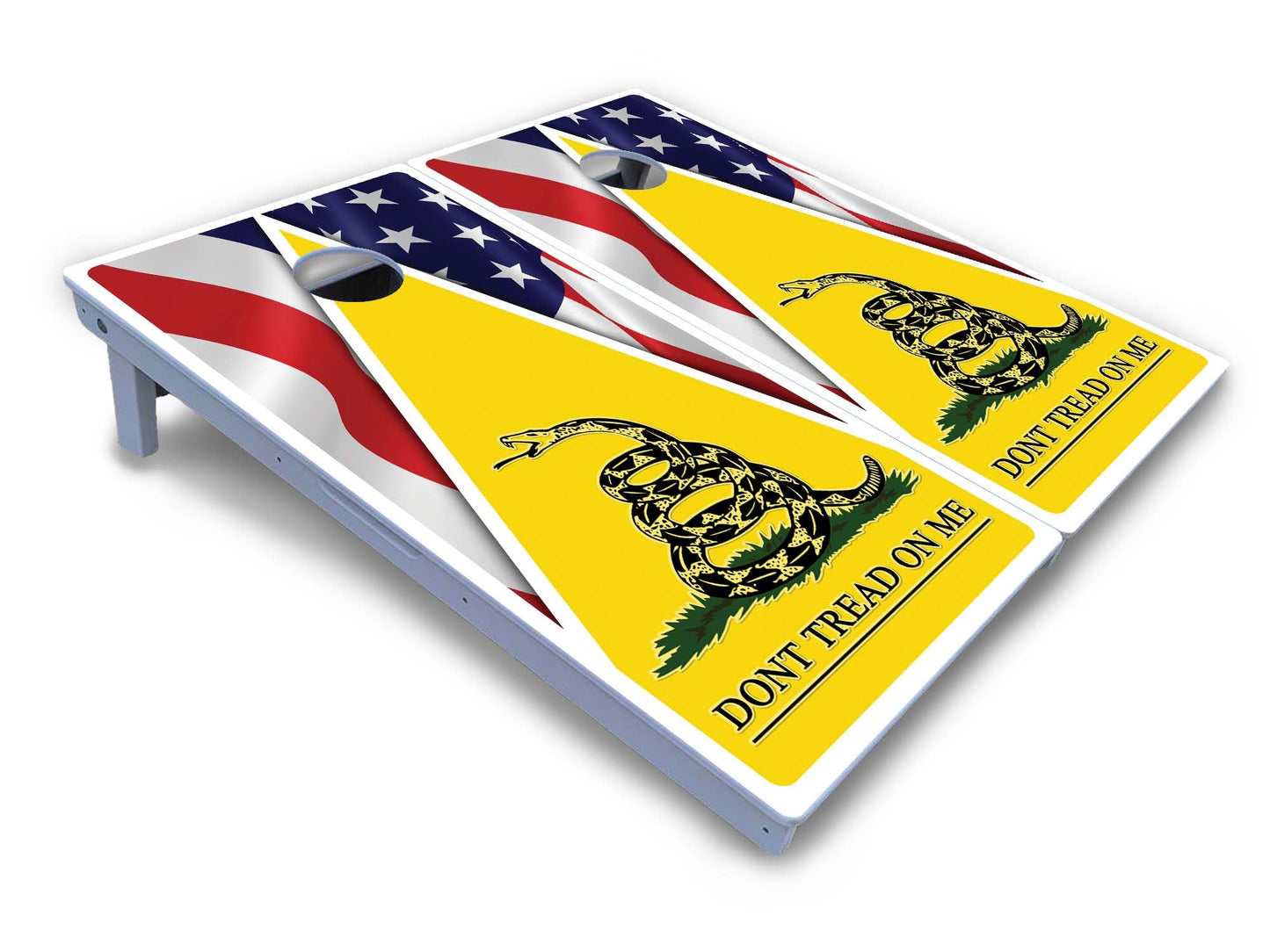 DTOM Yellow Triangle Cornhole Boards - All Weather Series