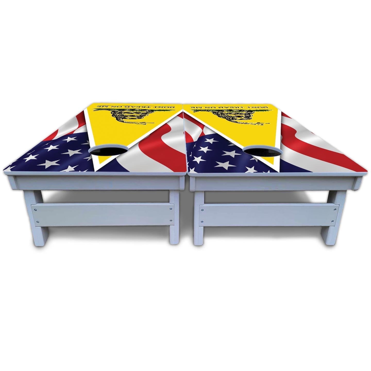 DTOM Yellow Triangle Cornhole Boards - All Weather Series
