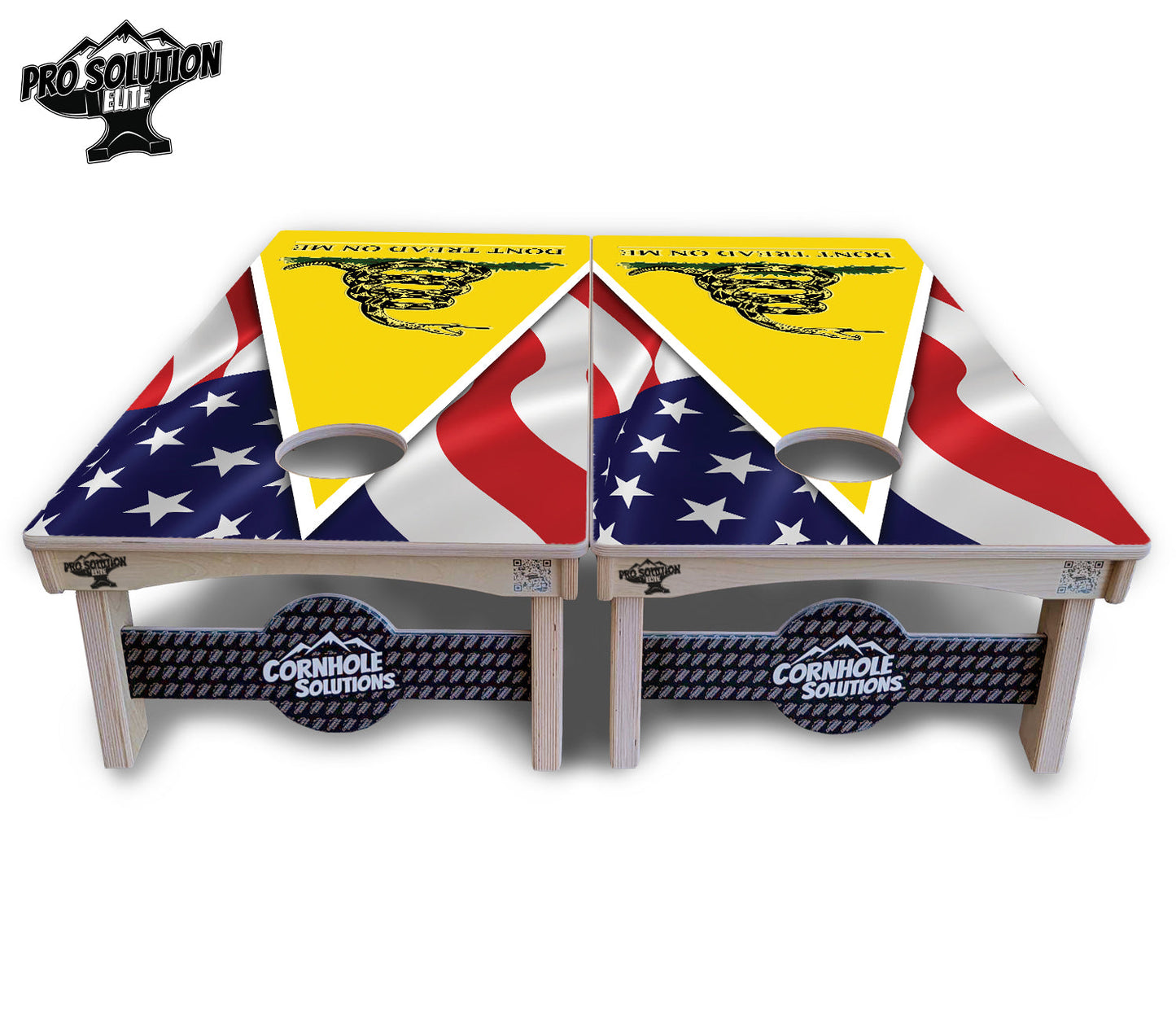 DTOM Yellow Triangle Cornhole Boards - Pro Solution Elite Series