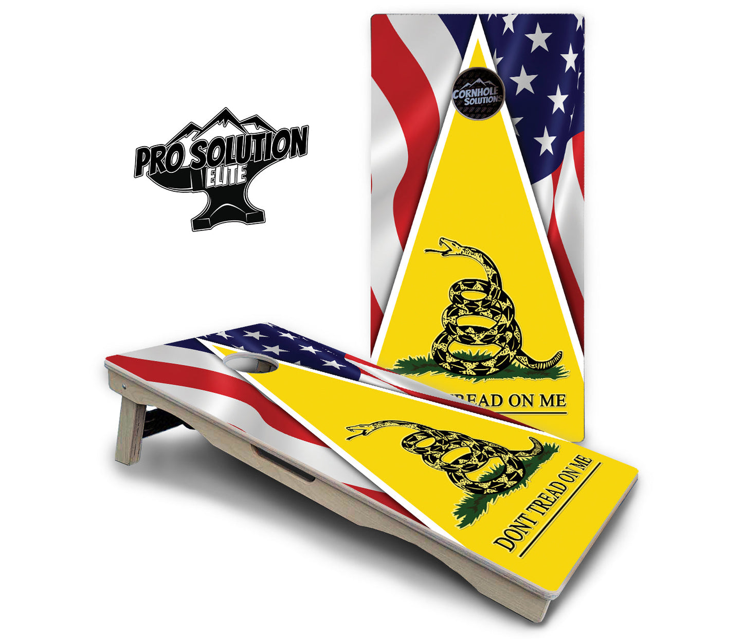 DTOM Yellow Triangle Cornhole Boards - Pro Solution Elite Series