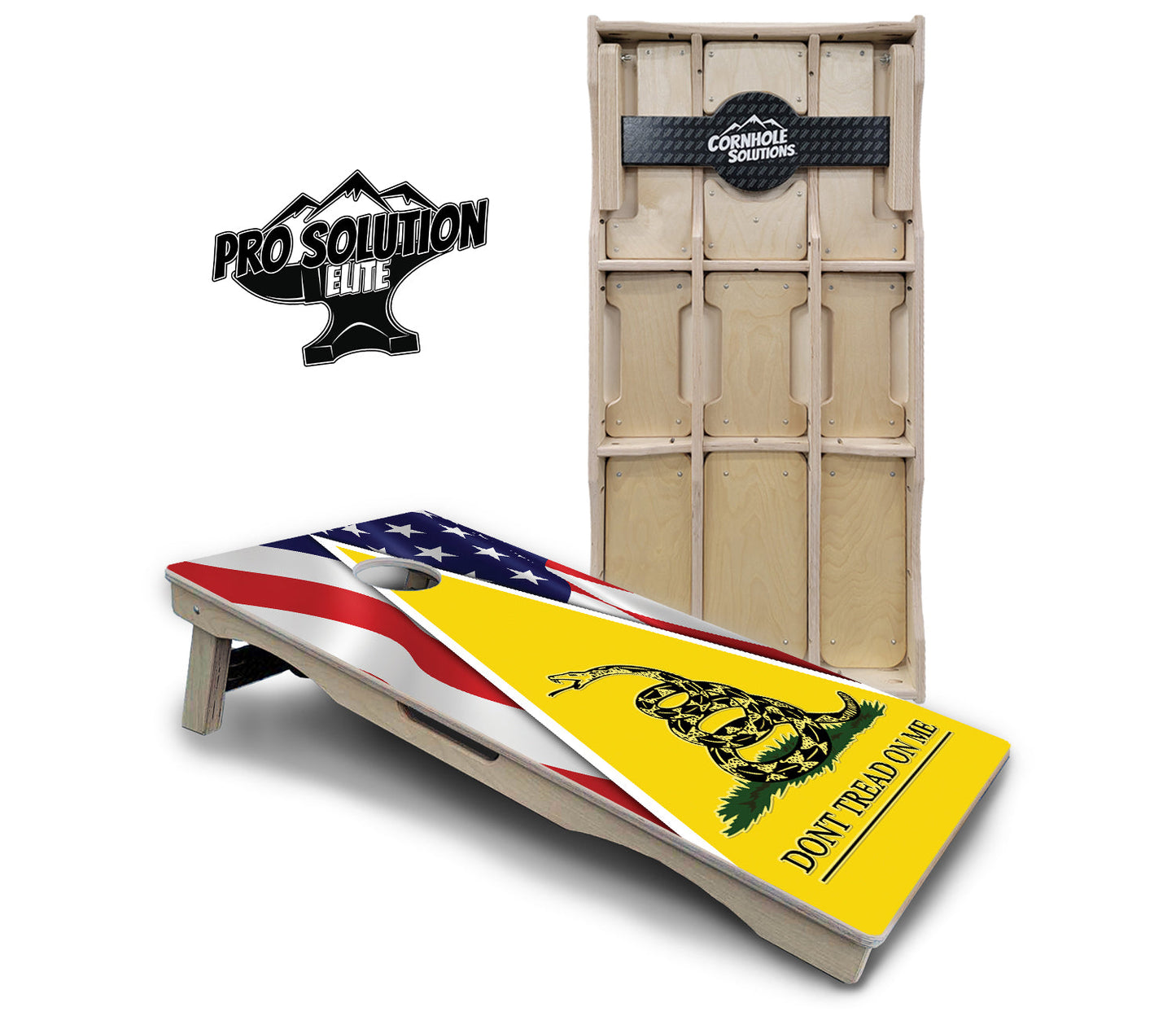 DTOM Yellow Triangle Cornhole Boards - Pro Solution Elite Series