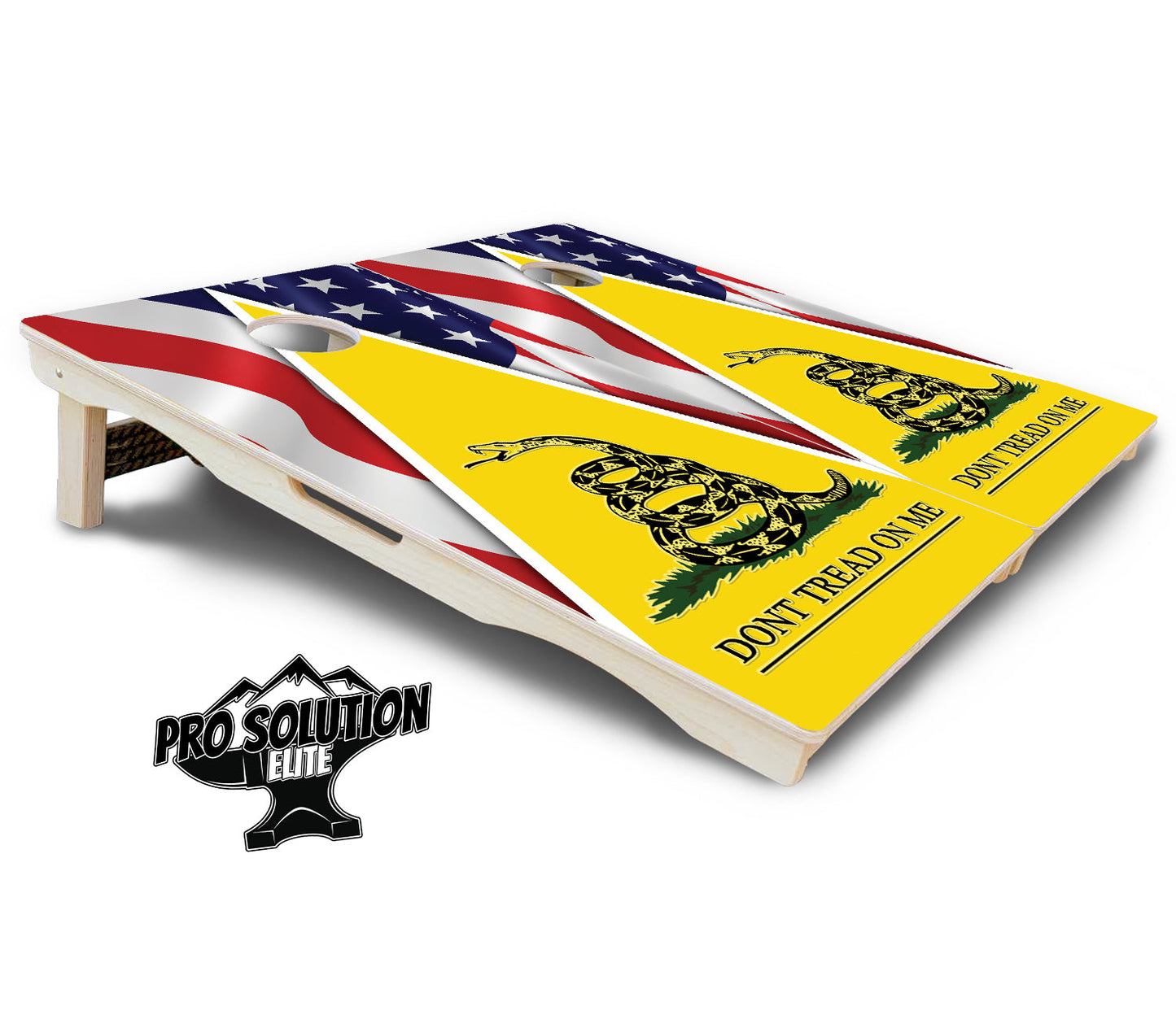 DTOM Yellow Triangle Cornhole Boards - Pro Solution Elite Series