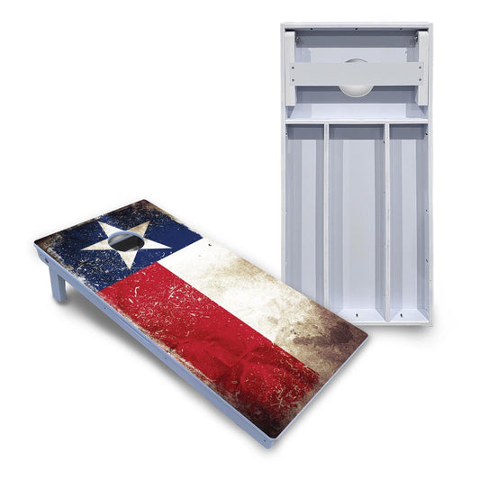 Texas Distressed Flag Cornhole Boards - All Weather Series