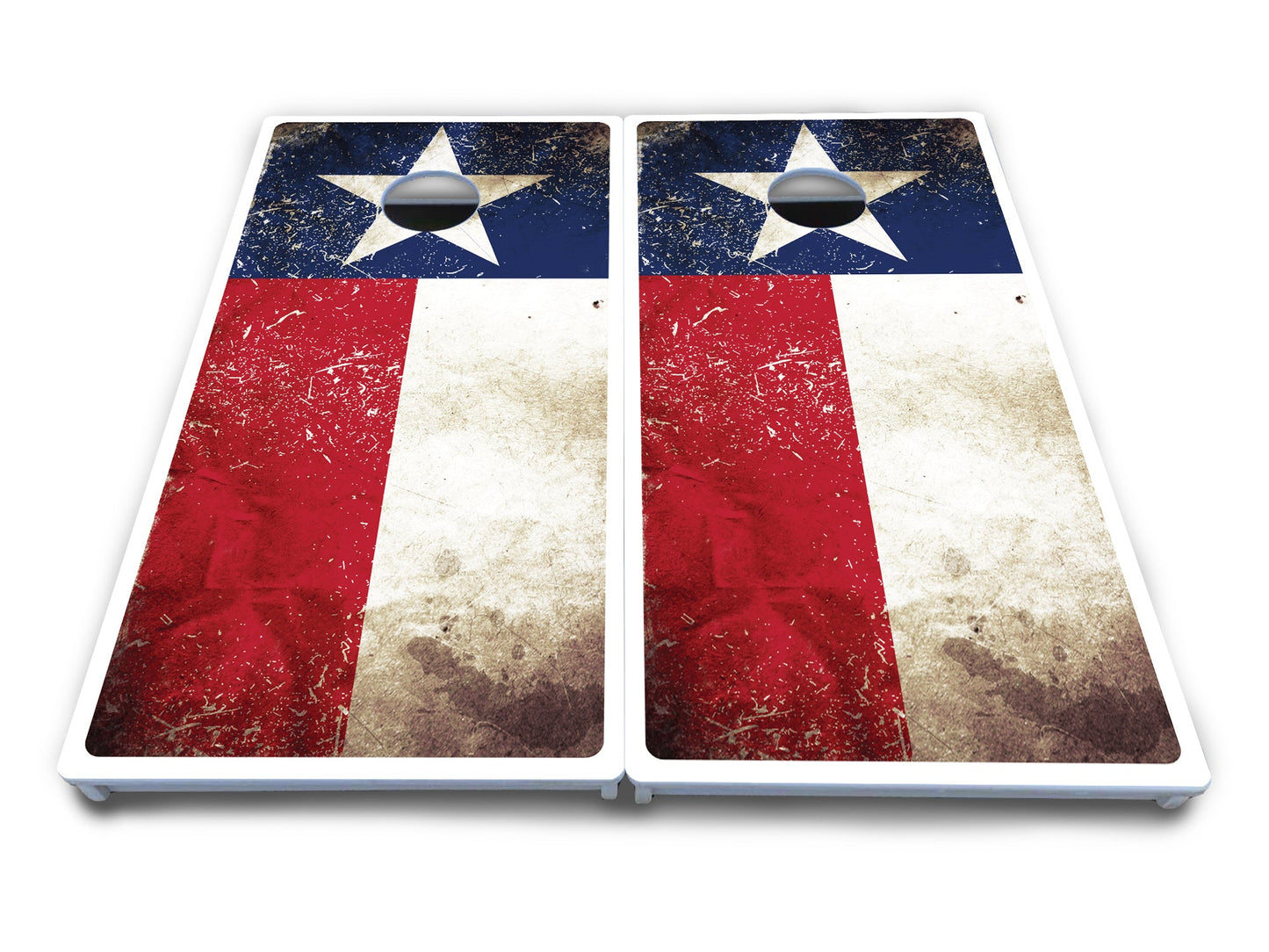 Texas Distressed Flag Cornhole Boards - All Weather Series