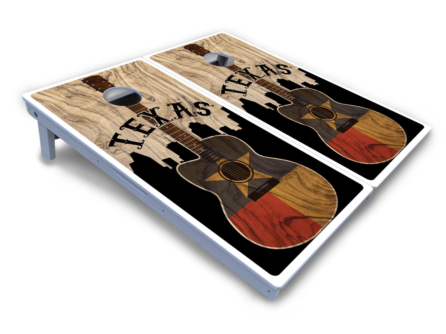 Texas Guitar Cornhole Boards - All Weather Series