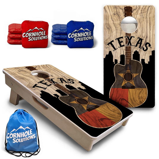 Texas Guitar - Mini or Vacation Size Cornhole Boards