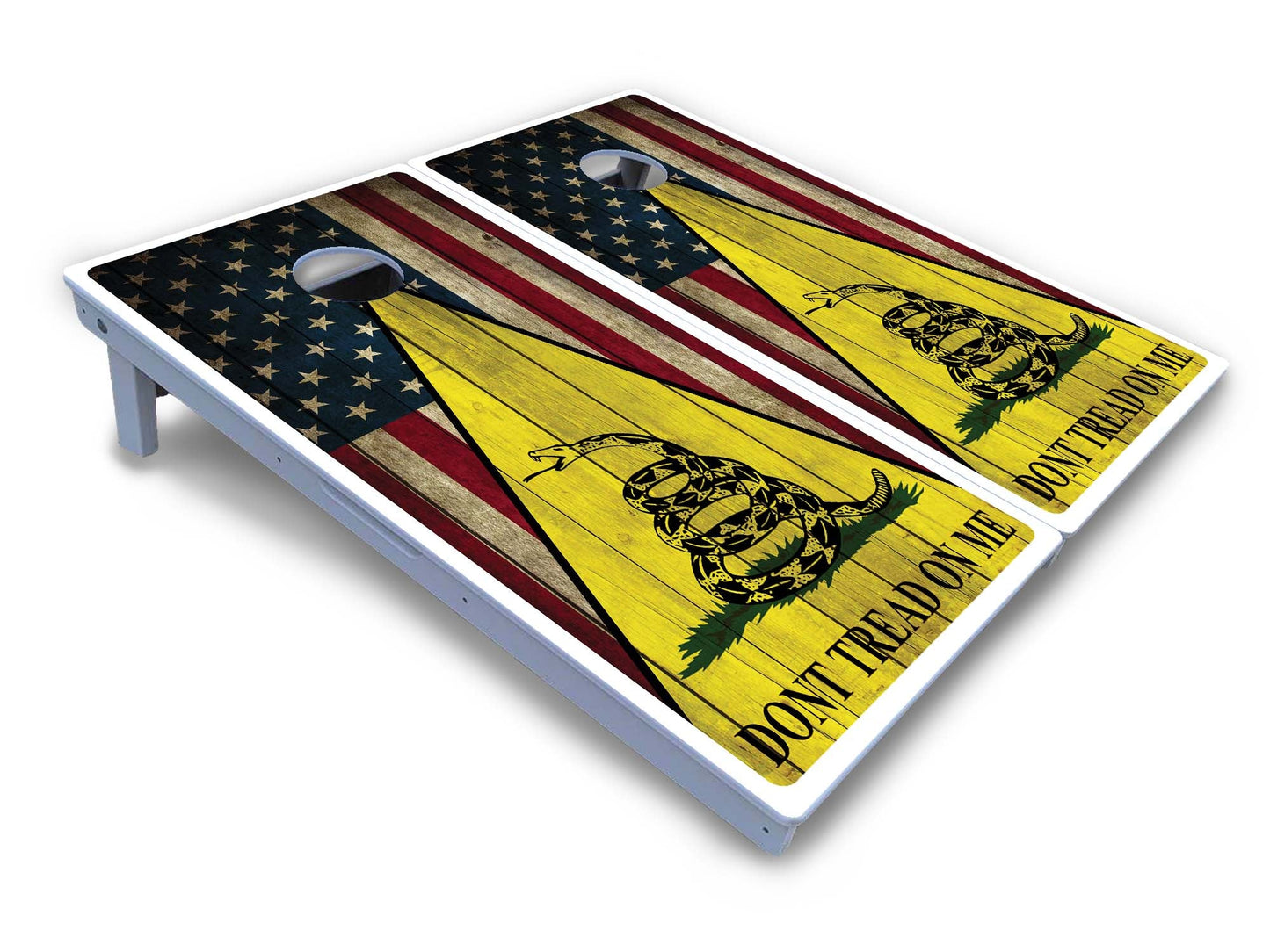 DTOM Rustic Triangle Cornhole Boards - All Weather Series