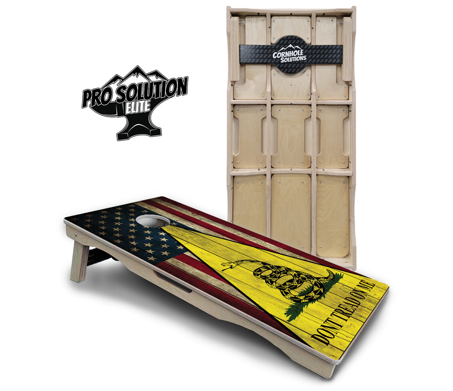 DTOM Rustic Triangle Cornhole Boards - Pro Solution Elite Series