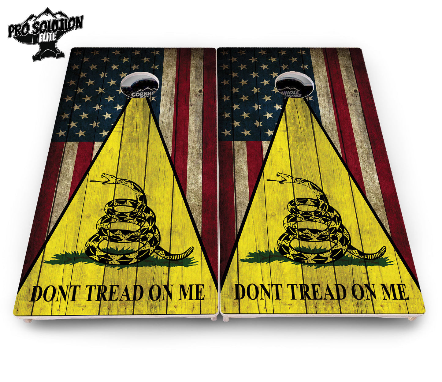 DTOM Rustic Triangle Cornhole Boards - Pro Solution Elite Series