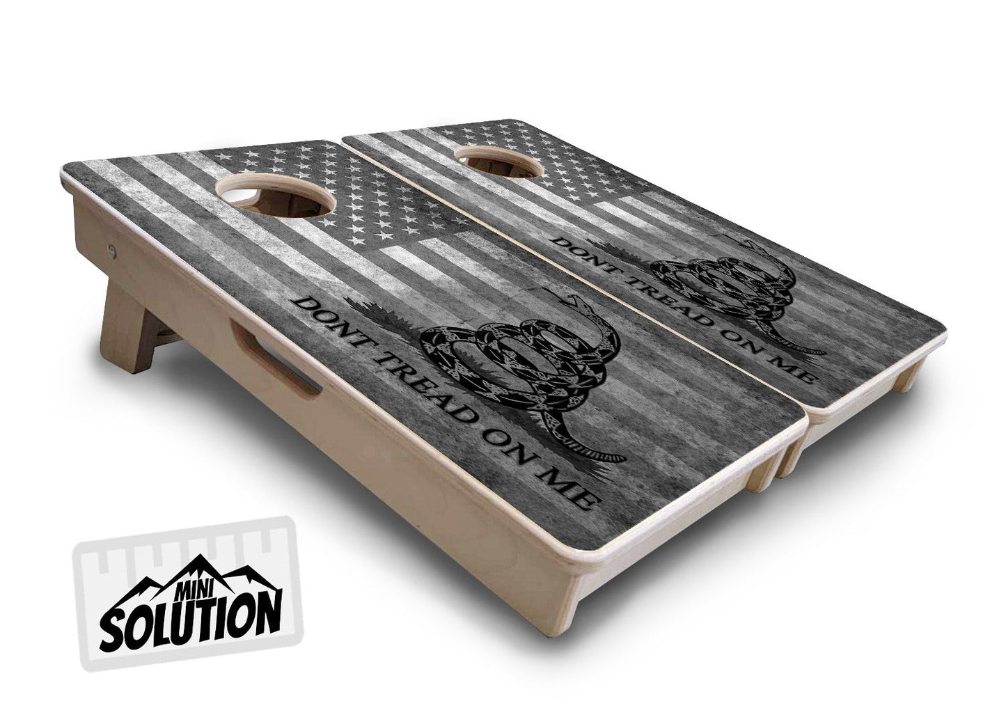 DTOM BW Flag - Mini or Vacation Size Cornhole Boards