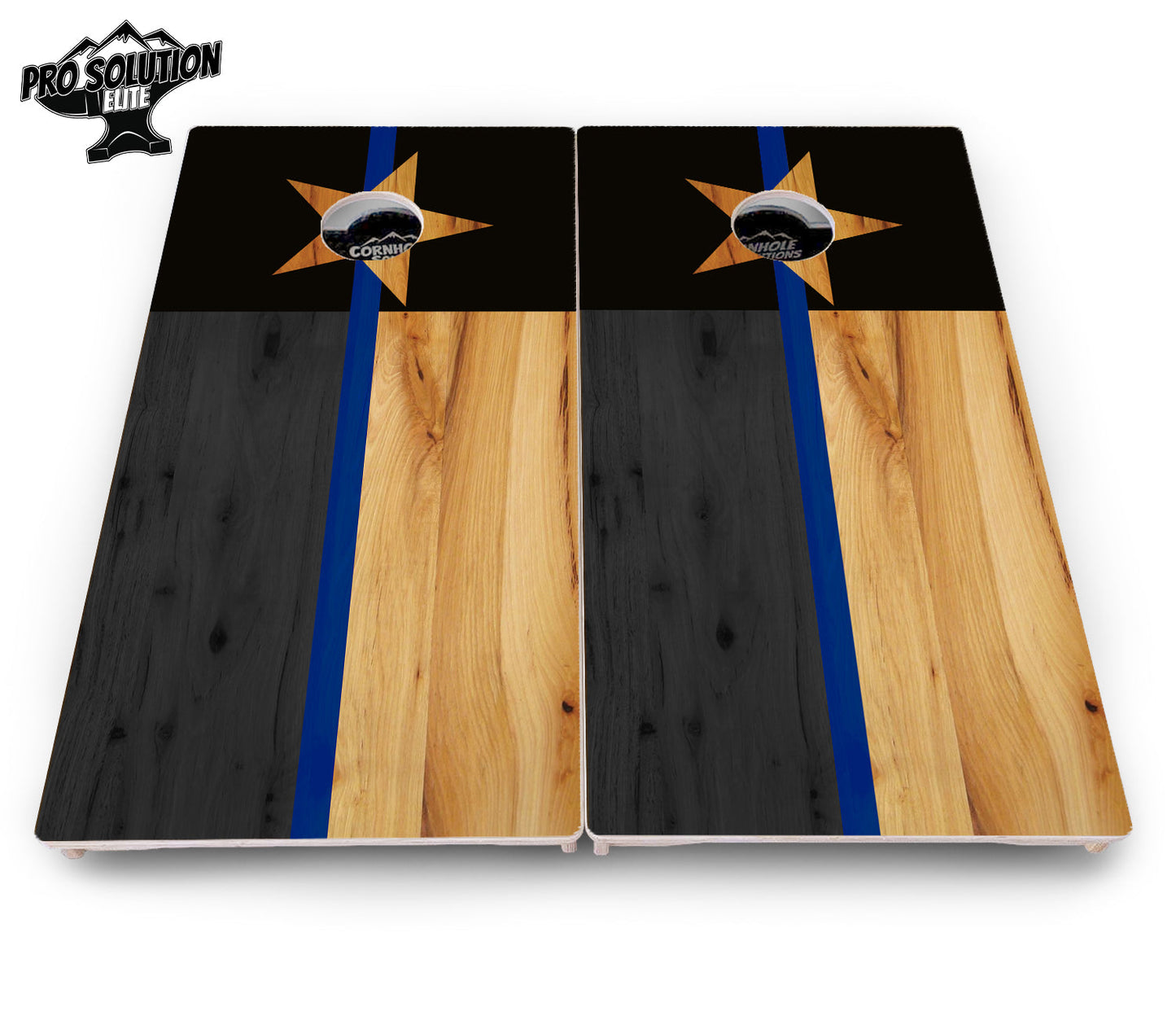 Texas Thin Blue Line Cornhole Boards - Pro Solution Elite Series
