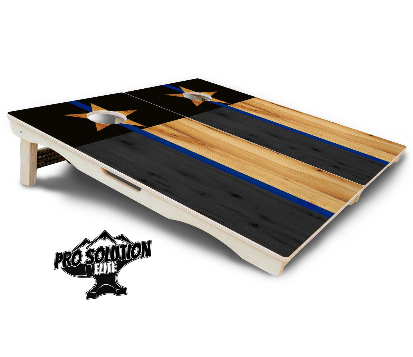 Texas Thin Blue Line Cornhole Boards - Pro Solution Elite Series
