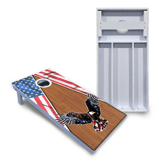Eagle Triangle Wood Cornhole Boards - All Weather Series