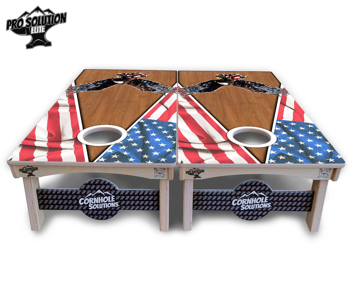 Eagle Triangle Wood Cornhole Boards - Pro Solution Elite Series