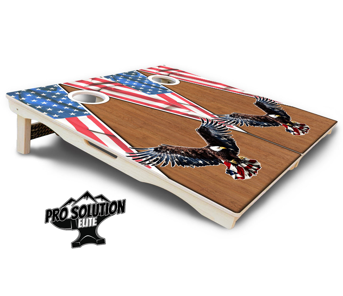 Eagle Triangle Wood Cornhole Boards - Pro Solution Elite Series