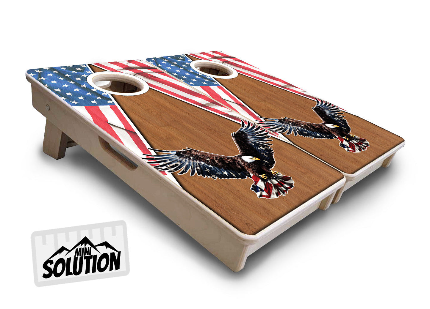 Eagle Triangle Wood - Mini or Vacation Size Cornhole Boards