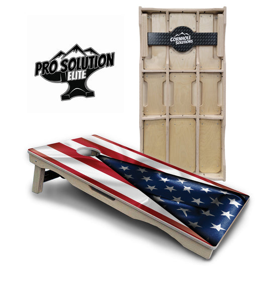 American Flag630 Cornhole Boards - Pro Solution Elite Series