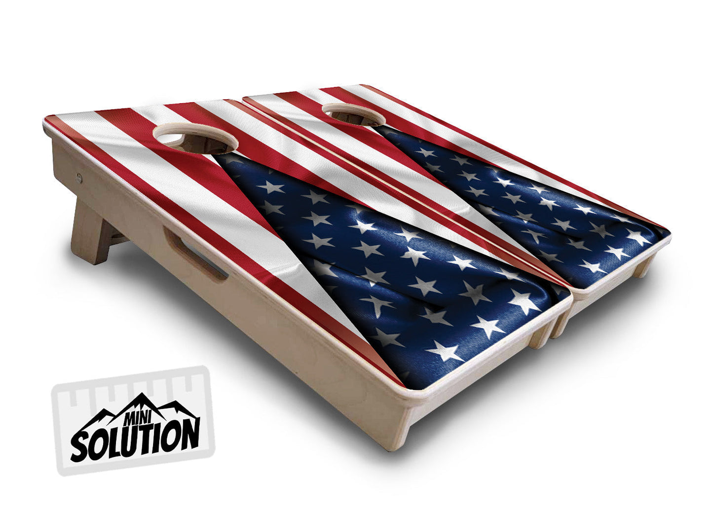 American Flag Triangle - Mini or Vacation Size Cornhole Boards