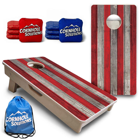 Large Colorful Stripes - Mini or Vacation Size Cornhole Boards