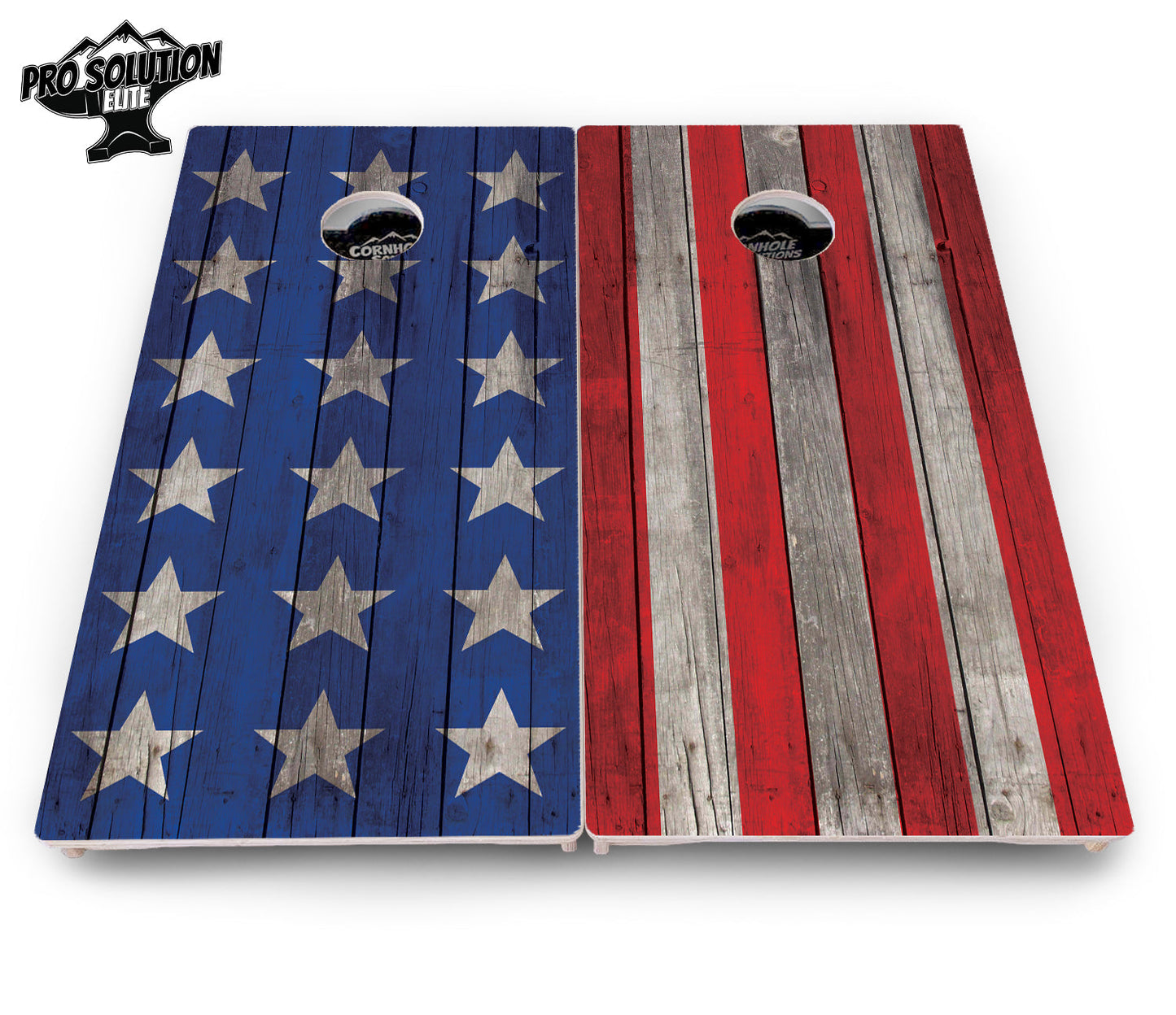 Large Stars & Stripes Cornhole Boards - Pro Solution Elite Series