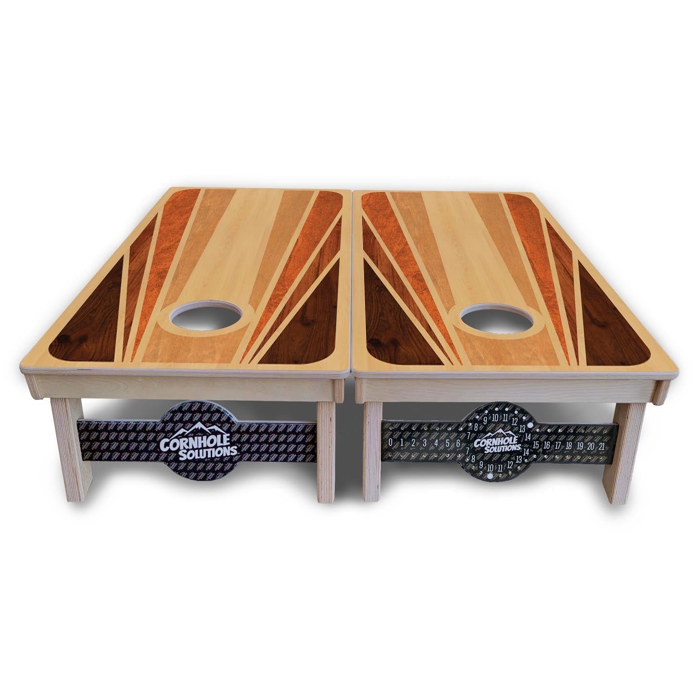 Retro Wood Cornhole Boards - Professional Tournament Series