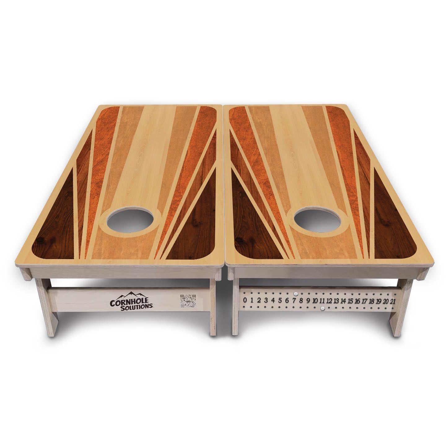 Retro Wood Cornhole Boards - Professional Tournament Series