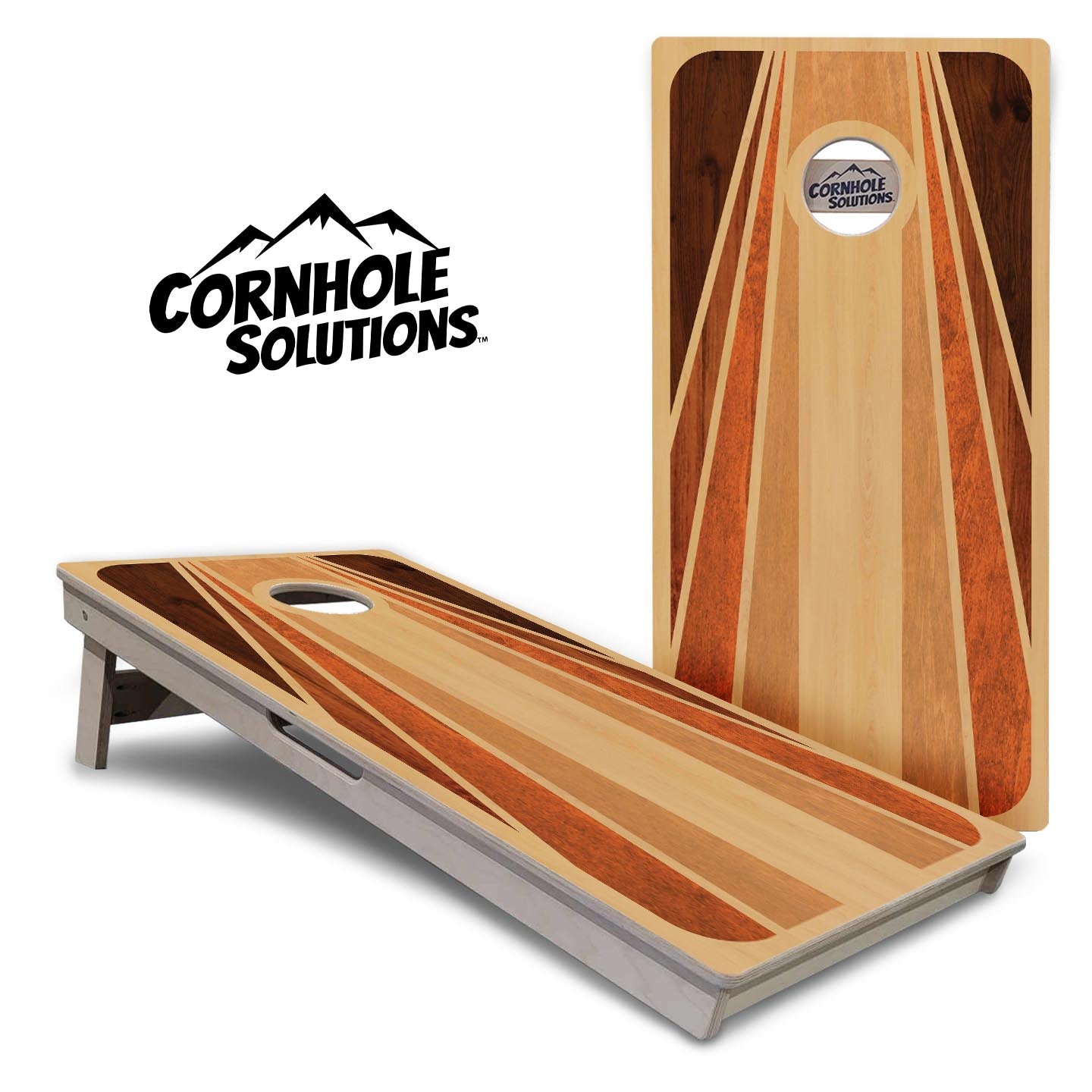 Retro Wood Cornhole Boards - Professional Tournament Series