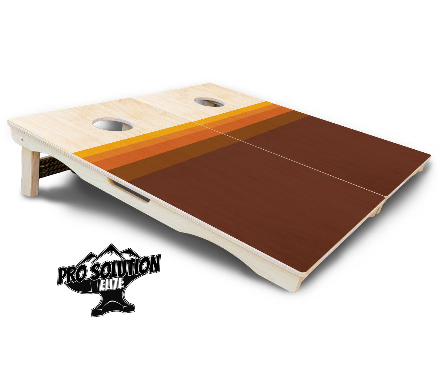 Retro Wood Gradient Cornhole Boards - Pro Solution Elite Series