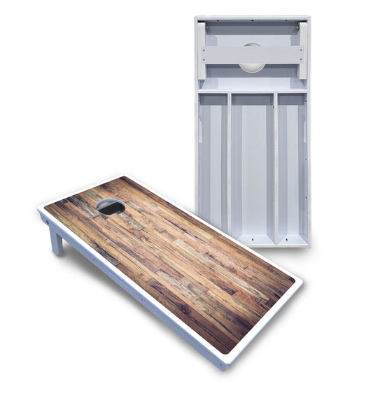 Barnwood Planks Cornhole Boards - All Weather Series