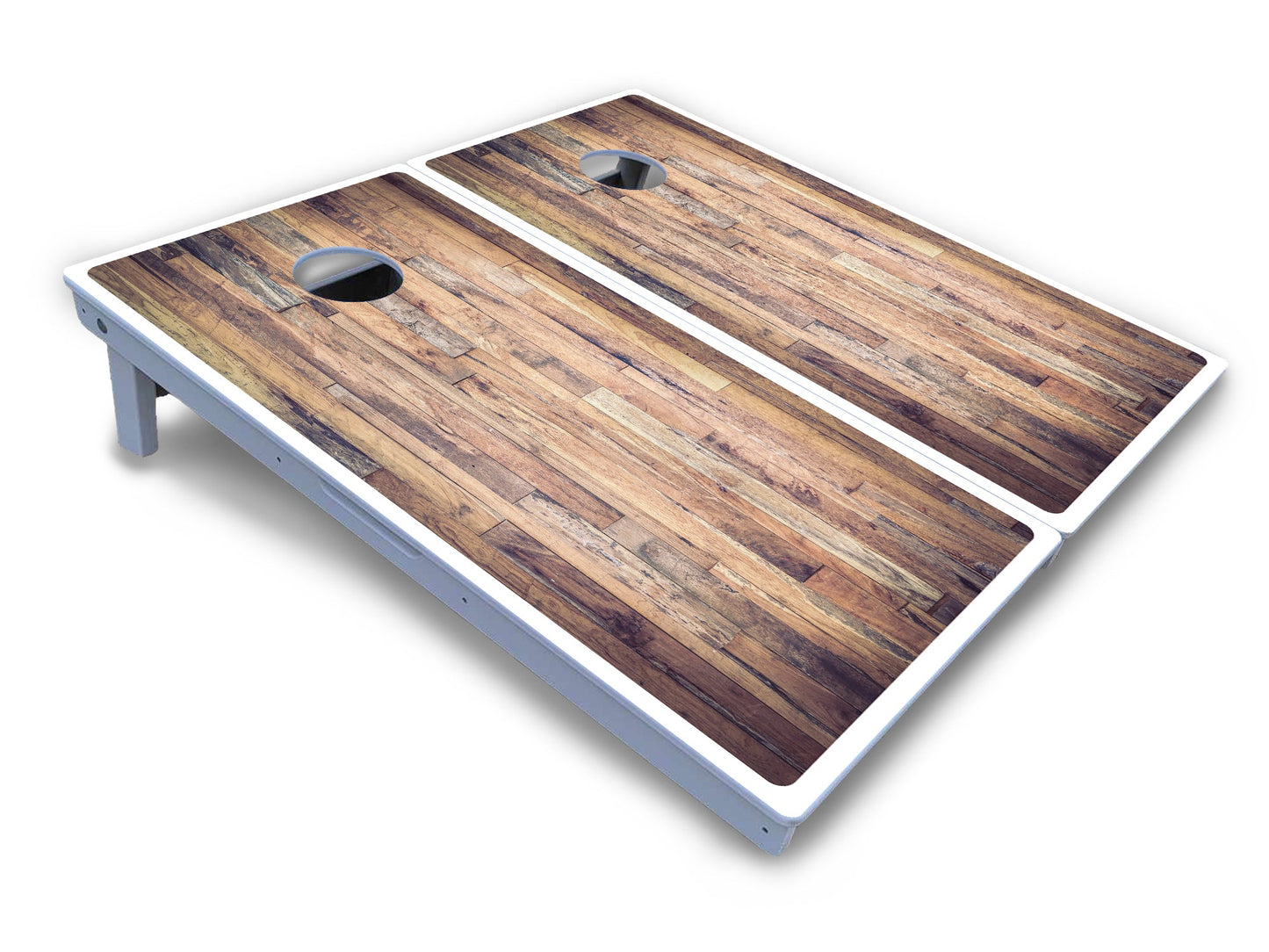 Barnwood Planks Cornhole Boards - All Weather Series