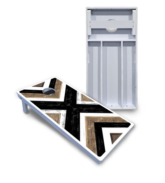 X Pattern Cornhole Boards - All Weather Series