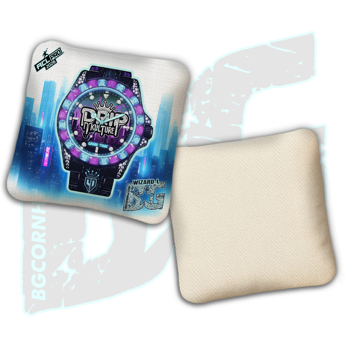 2026 BG Multiple Bag Models “Game Time” - Drip Kulture x Cameron Dambrosio - BG Multiple Bag Models - ACL Pro Stamped Cornhole Bags - SET OF 4 BAGS