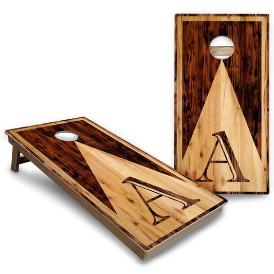 Wood Letter Cornhole Boards - Backyard Series