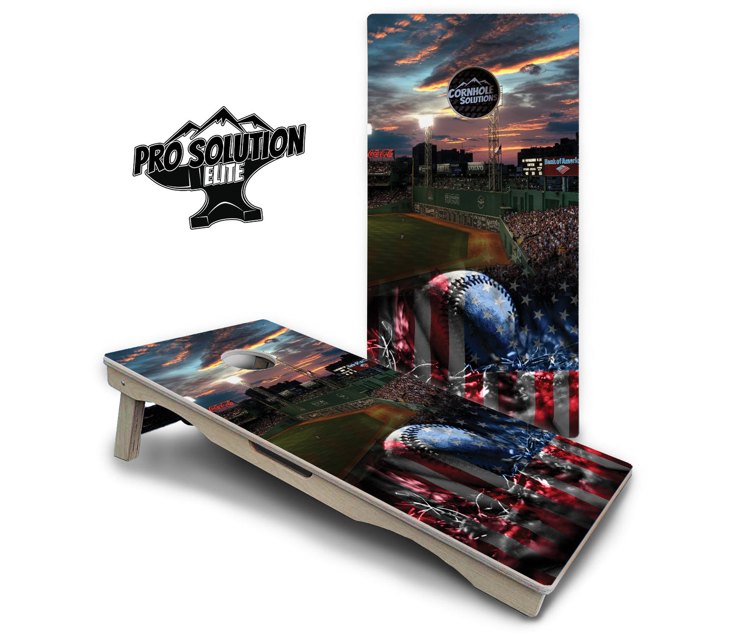 Baseball Field Cornhole Boards - Pro Solution Elite Series