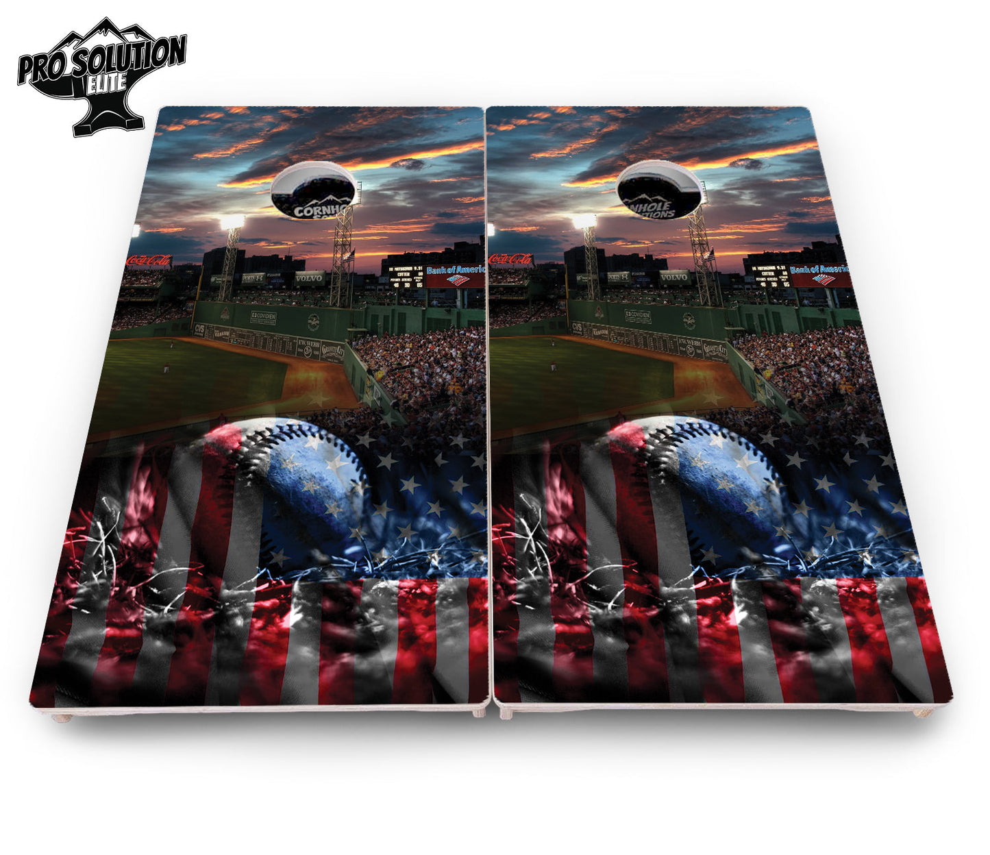 Baseball Field Cornhole Boards - Pro Solution Elite Series