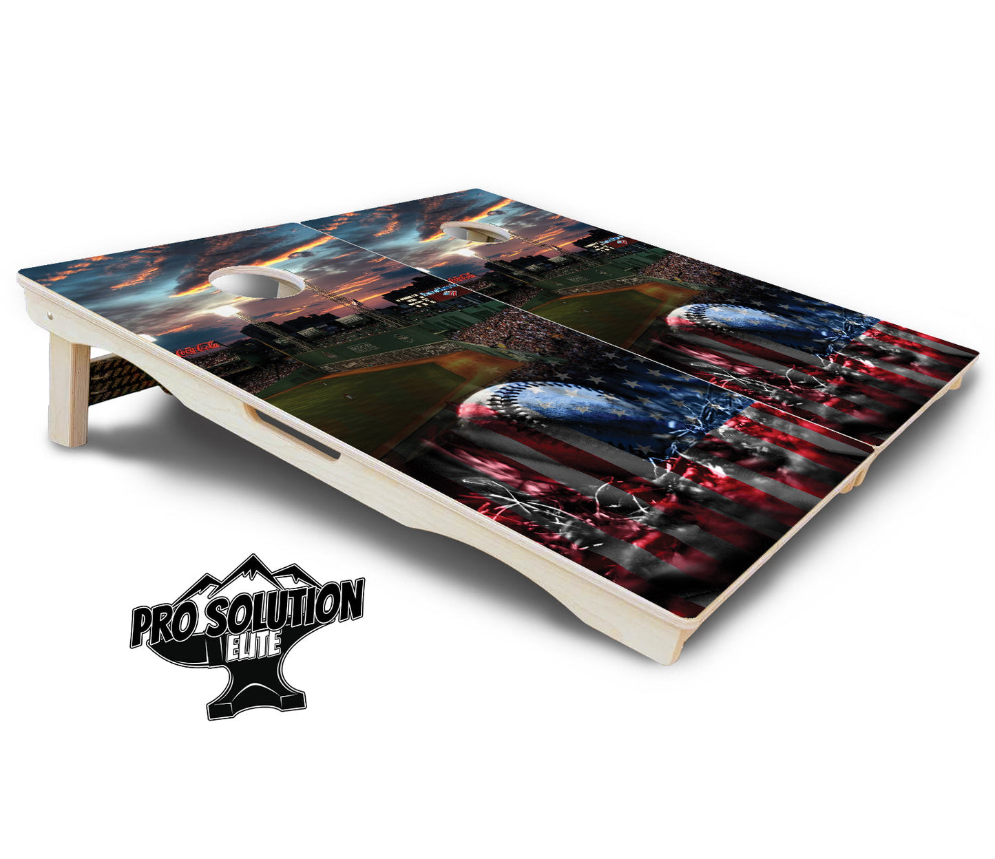 Baseball Field Cornhole Boards - Pro Solution Elite Series
