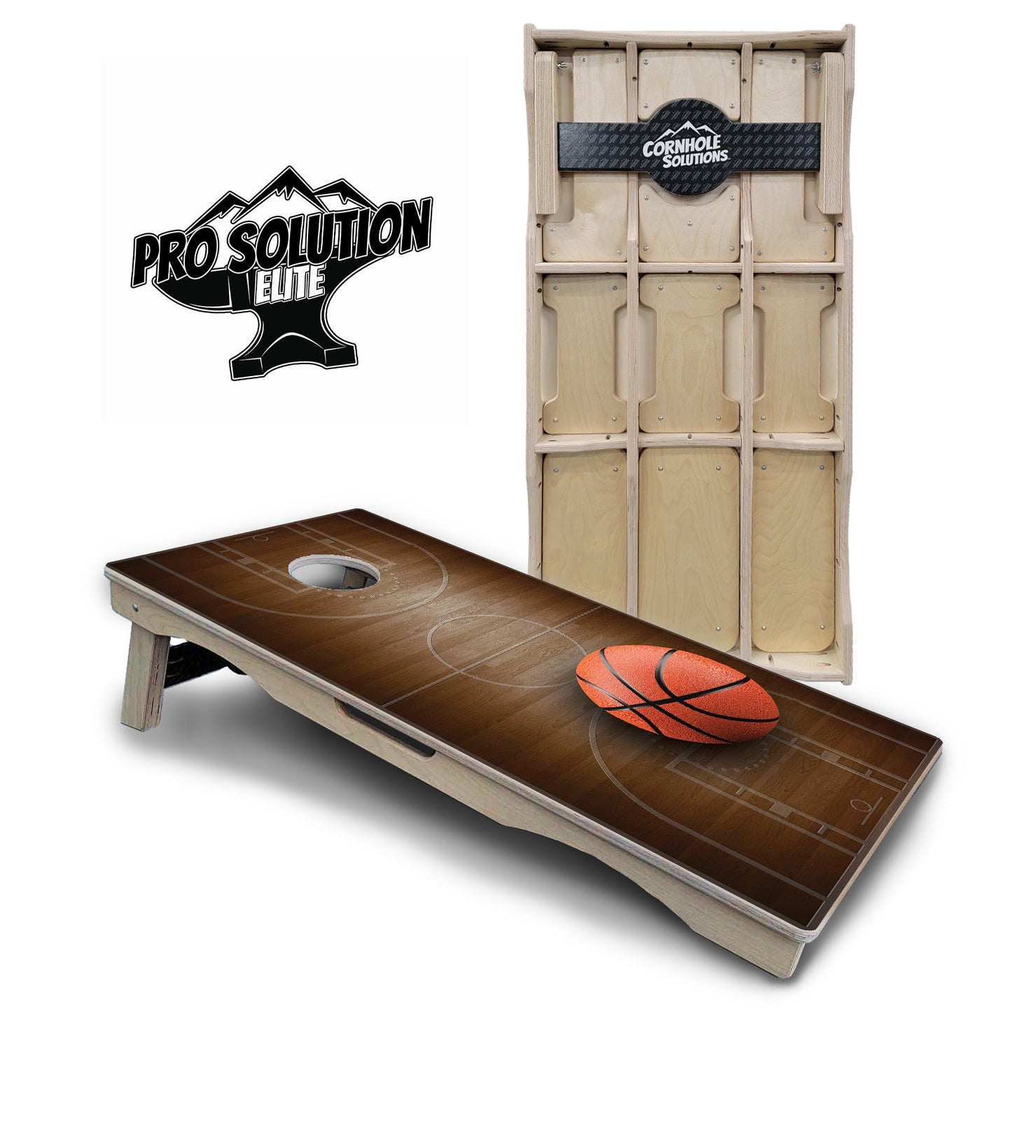 Basketball Cornhole Boards - Pro Solution Elite Series