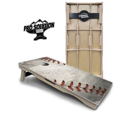 Worn Baseball Cornhole Boards - Pro Elite Series